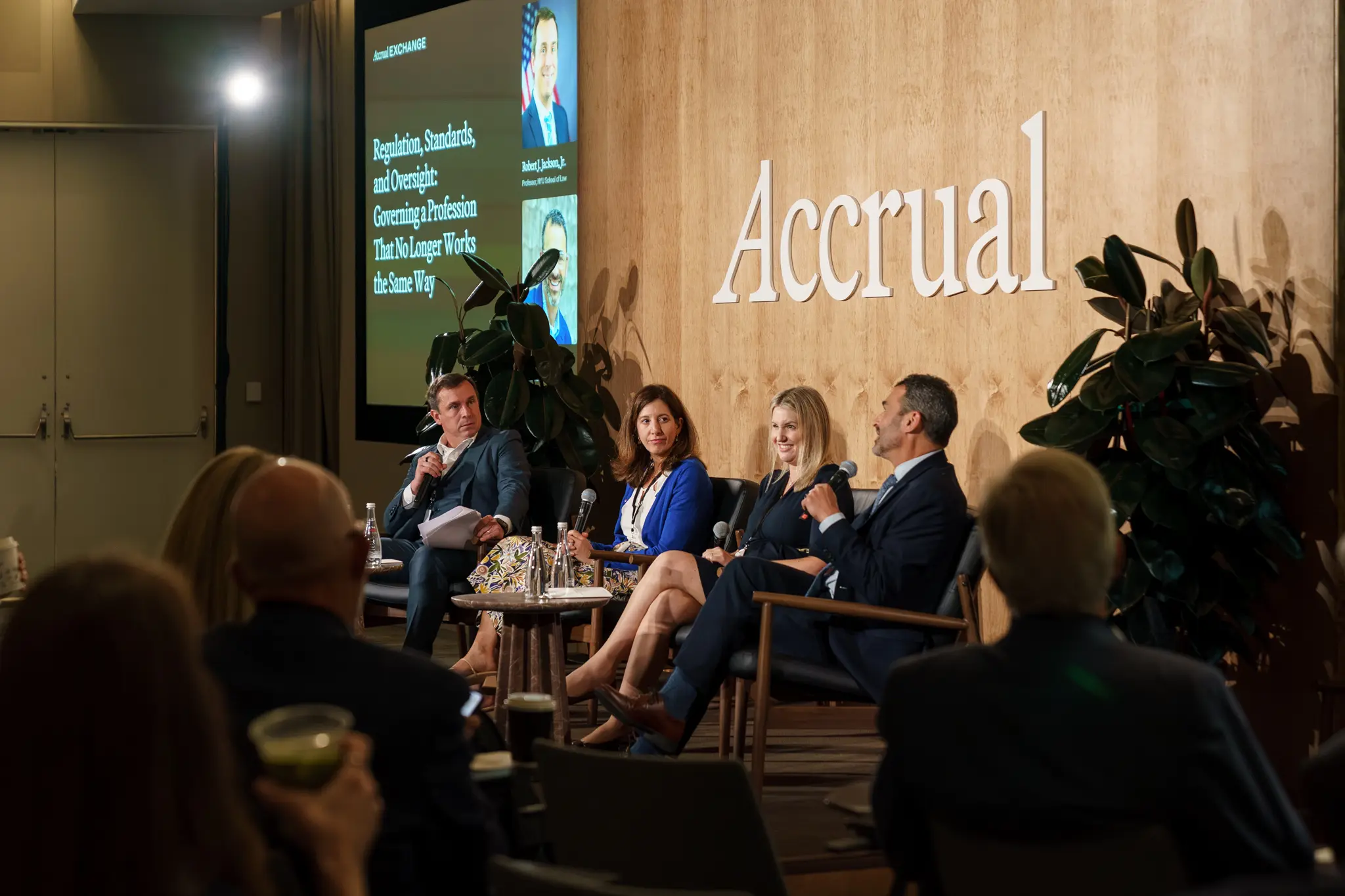 A panel on regulation, standards and oversight at the first Accrual Exchange
